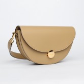 NORA Schultertasche in Dark Beige