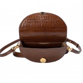 NORA SCHULTERTASCHE GLATTLEDER TABACCO NORA SCHULTERTASCHE GLATTLEDER TABACCO