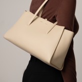 SEREN East West Tote in Cream