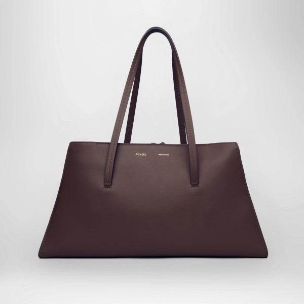 SLOAN EAST WEST TOTE KALBSLEDER OXBLOOD