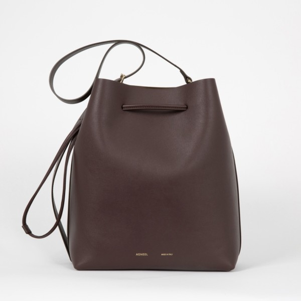 SUKI BUCKET BAG KALBSLEDER OXBLOOD 