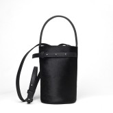 ZOE Cylinder Bag Ponyhair in Black