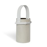ZOE Cylinder Bag Ponyhair in White
